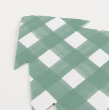Load image into Gallery viewer, Green Gingham Tree Napkins