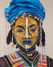Load image into Gallery viewer, Wodaabe Cattle Herder-Melissa Simmonds-Bristle by Melissa Simmonds