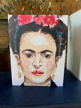 Load image into Gallery viewer, Frida Folded Linen Card
