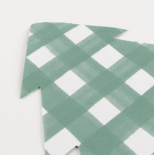 Load image into Gallery viewer, Green Gingham Tree Napkins
