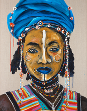Load image into Gallery viewer, Wodaabe Cattle Herder-Melissa Simmonds-Bristle by Melissa Simmonds
