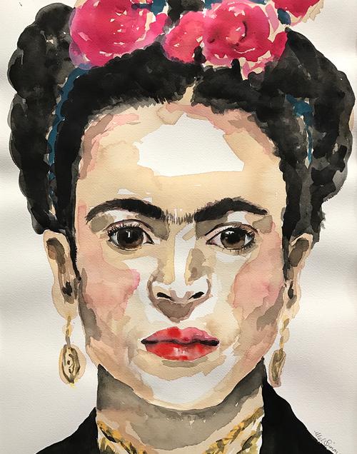 Frida Watercolour-Melissa Simmonds-Bristle by Melissa Simmonds